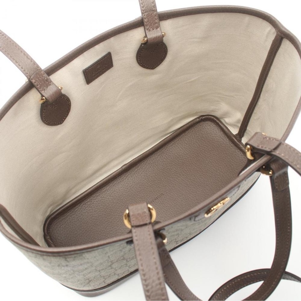 Gucci Beige and Brown Signature Tote - Picture 5 of 7
